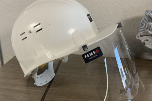 Kit Respire visière universelle pour casque de chantier BTP